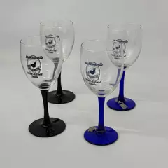 4 Crystal Wine Glasses Advertising The McMinnville Oregon Wine And Food Classic
