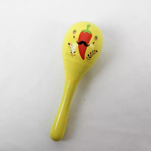 Mini Jalapeno Moustache Maraca Shaker Small Handheld Musical Instrument Toy
