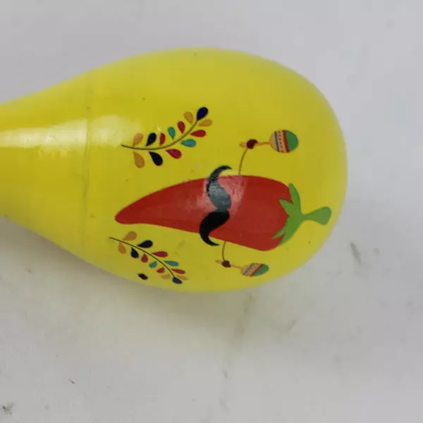 Mini Jalapeno Moustache Maraca Shaker Small Handheld Musical Instrument Toy