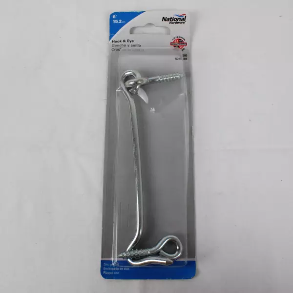 Stanley 6" Hook and Eye Hinge Fastener Hardware Door Cabinet Lock