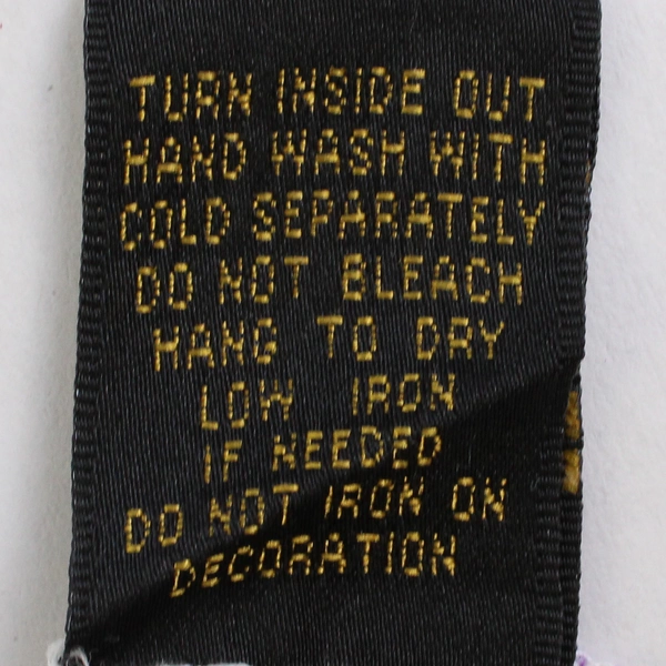 Reba Embroidered Green and Purple Striped Snap Button Shirt Women's Medium