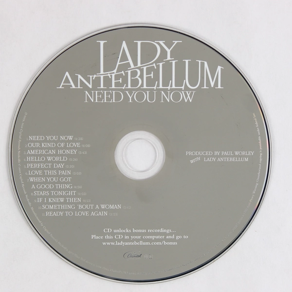 Lady Antebellum Music CD Need You Now 2010 
