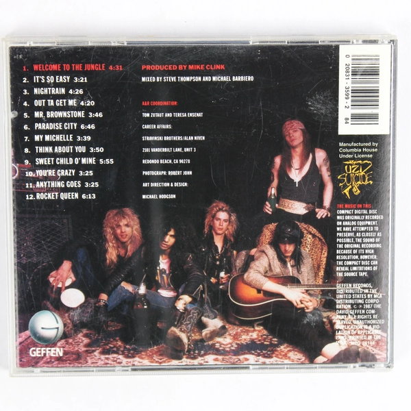 Appetite For Destruction by Guns N' Roses 1987 Music CD