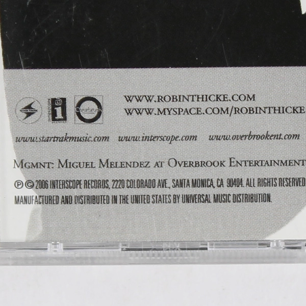 The Evolution of Robin Thicke Music CD Robin Thicke 2007 