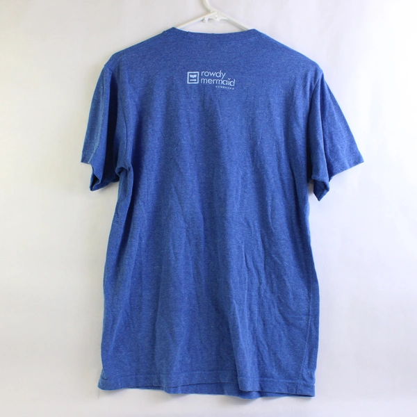 Tultex Rowdy Mermaid Kombucha Blue T-Shirt Women's Size Medium