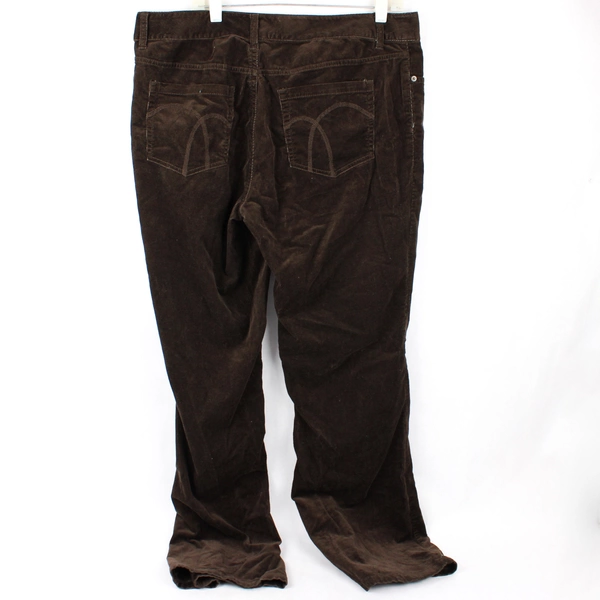 Liz Claiborne Dark Brown Bootcut Corduroy Pants Women's Size 16