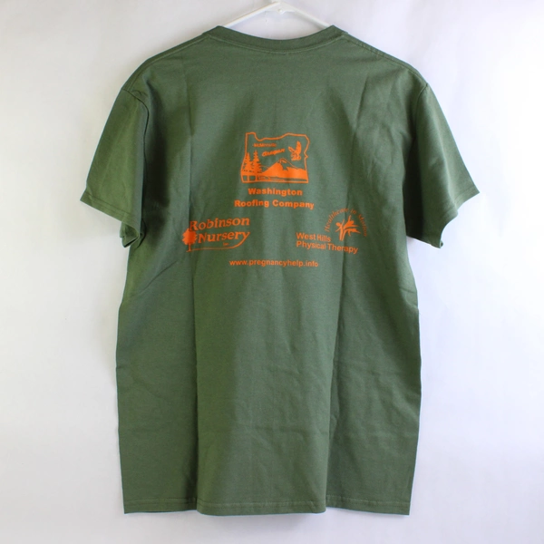 Gildan Ultra Cotton Proverbs 31:8 Green T-Shirt Men's Size Medium