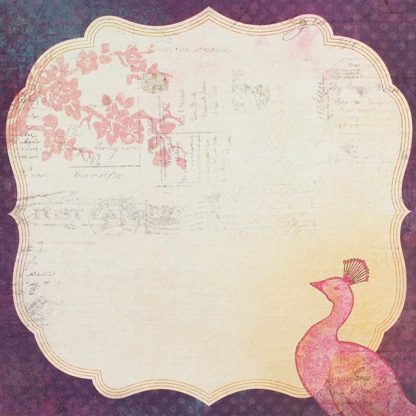 New Recollections Pretty As A Peacock Scrapbooking Paper Pad 12" x 12" 48 Pages