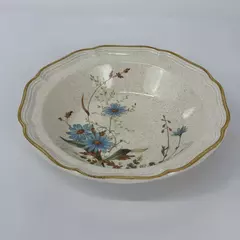 Mikasa Blue Daisies 9.75 Inch Stoneware Vegetable Bowl