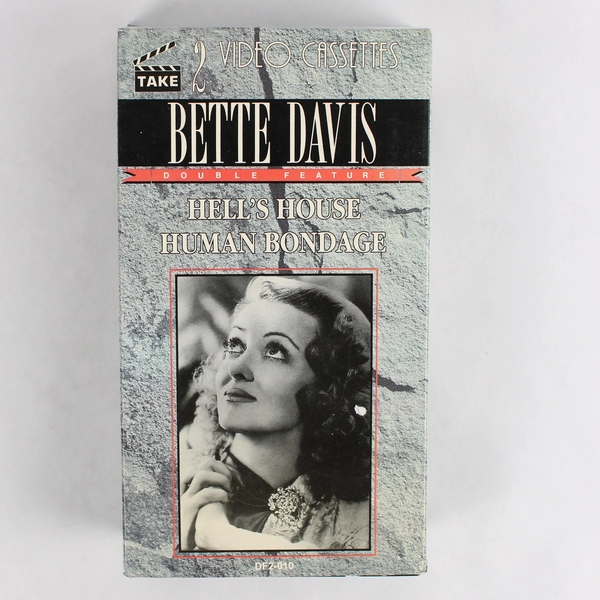 Bette Davis VHS Tapes Hell's House 1932 & Human Bondage 1934 Vintage
