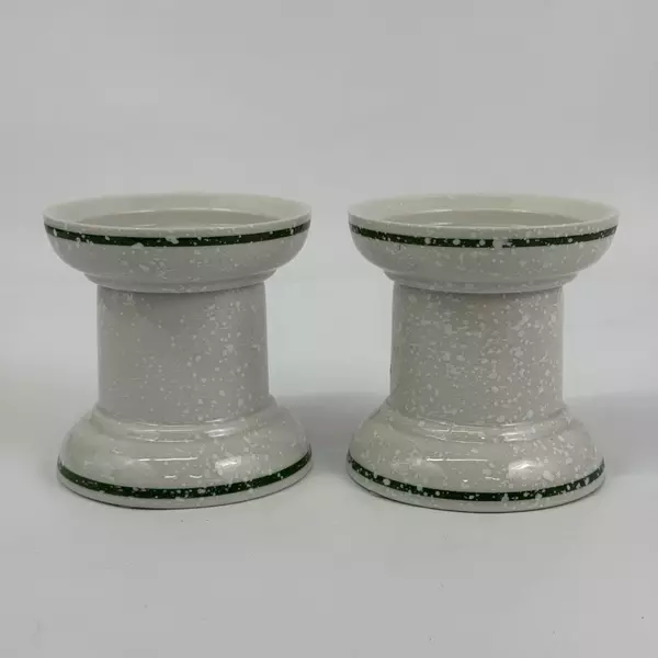 2 Mikasa Christmas Treats 4 Inch Pillar Candle Holder