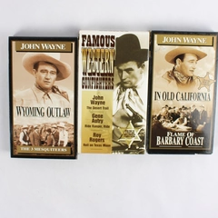 John Wayne Classic Westerns Box Set 3 VHS Tapes 1997 Republic Pictures