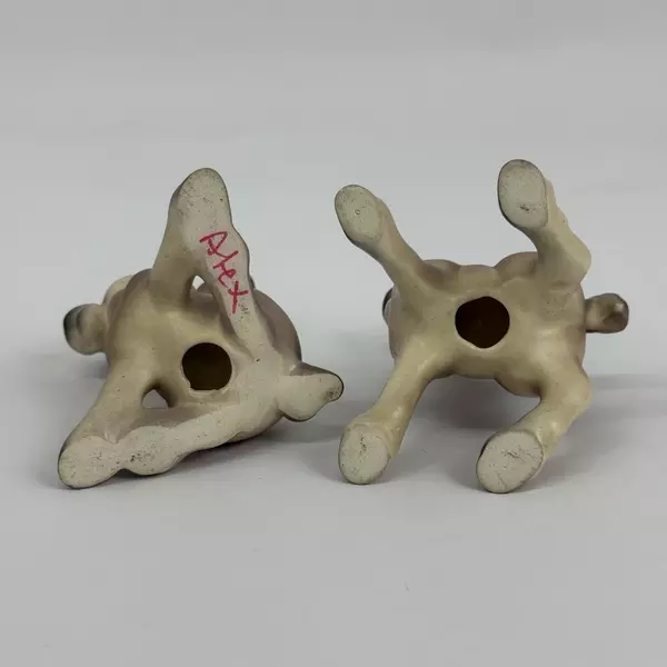 Set of 2 Vintage Ceramic Donkey Figurines