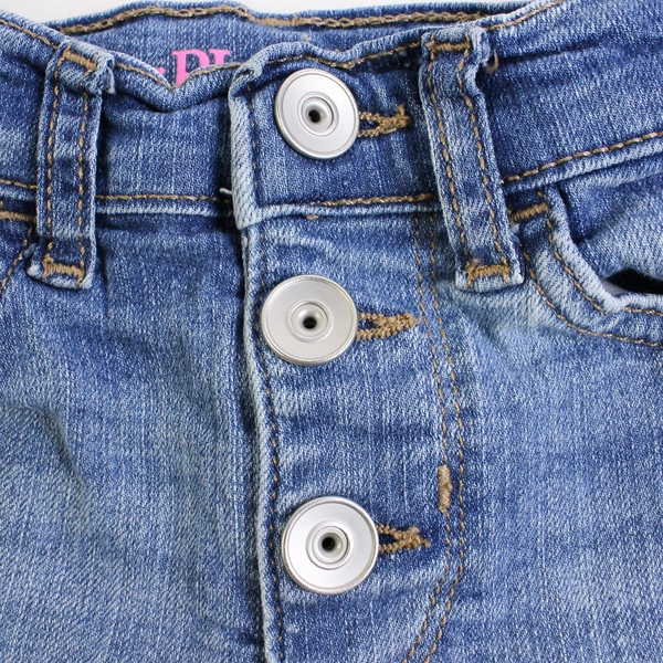 The Children's Place Medium Wash Denim Midi Shorts Girl's Size 6X/7