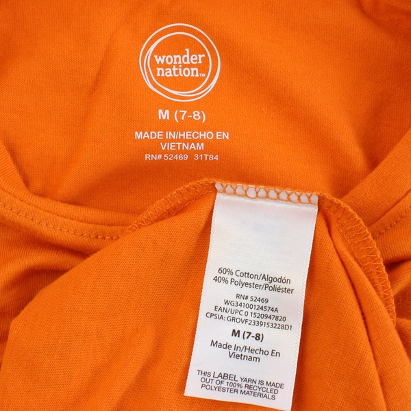 Wonder Nation Halloween Unicorn Graphic T-Shirt Girl's Size Medium 7-8