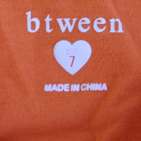 Btween Halloween Jack-O-Lantern Orange Long-Sleeve T-Shirt Girl's Size 7