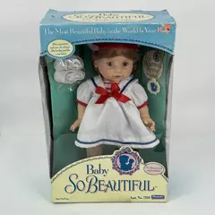 Playmate Baby So Beautiful Doll 7350 Wearing a Sailor Dress And Cap