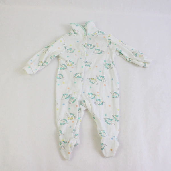 Carter's Pastel Dinosaur Print One Piece Footie Pajamas Unisex Newborn