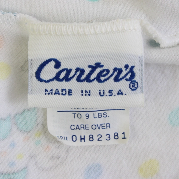 Carter's Pastel Dinosaur Print One Piece Footie Pajamas Unisex Newborn