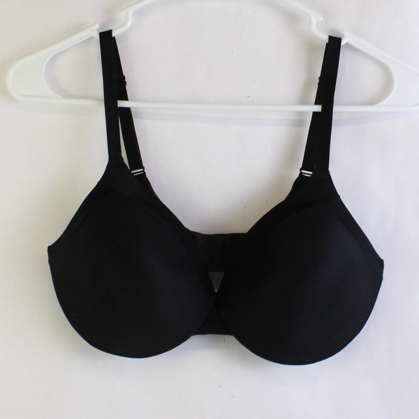 Maidenform Solid Black Lined Underwired T-Shirt Bra Women's Size 34D