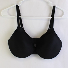 Maidenform Solid Black Lined Underwired T-Shirt Bra Women's Size 34D