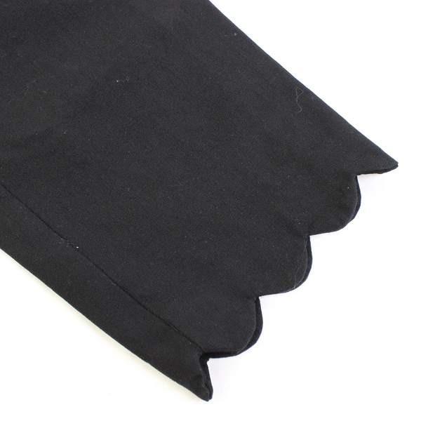 Talbots Chatham Crop Black Scallop Hem Capris Women's Size 4P