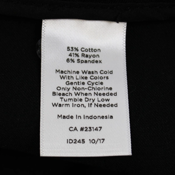 Talbots Chatham Crop Black Scallop Hem Capris Women's Size 4P