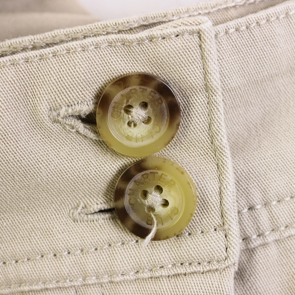 Charter Club Beige Capri Pants Button Accents Women's Size 4P