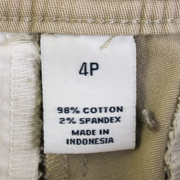 Charter Club Beige Capri Pants Button Accents Women's Size 4P