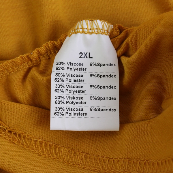 NWT Ginkana Mustard Yellow Ruched Maternity T-Shirt Women's Size 2XL