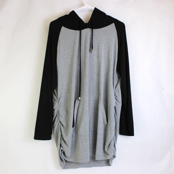 Ginkana Black and Gray Maternity Hoodie Women's Size 2XL