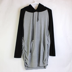 Ginkana Black and Gray Maternity Hoodie Women's Size 2XL