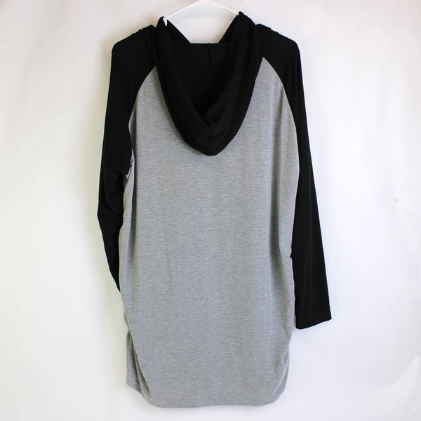 Ginkana Black and Gray Maternity Hoodie Women's Size 2XL