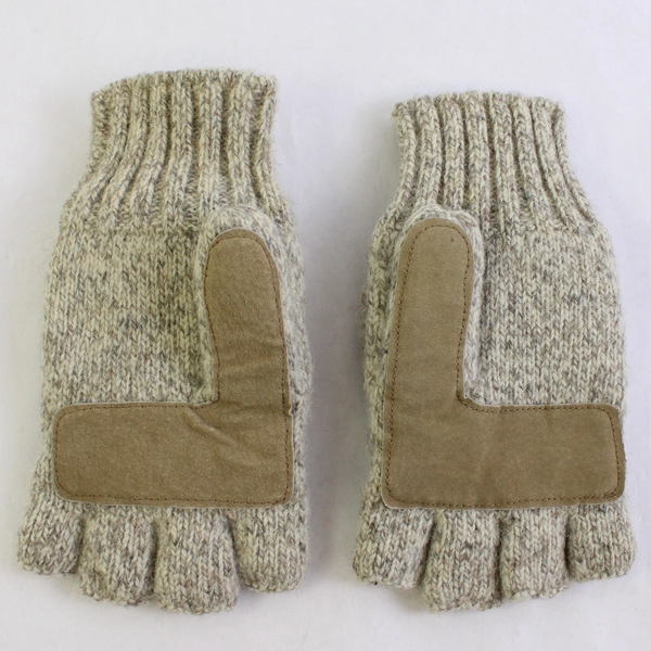 Fownes Women's Beige Wool Blend Knit Mittens/Gloves One Size