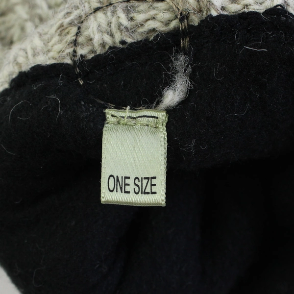 Fownes Women's Beige Wool Blend Knit Mittens/Gloves One Size