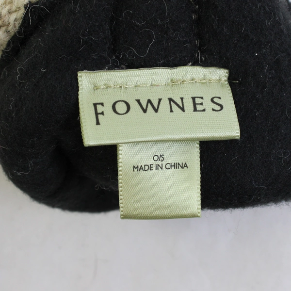 Fownes Women's Beige Wool Blend Knit Mittens/Gloves One Size