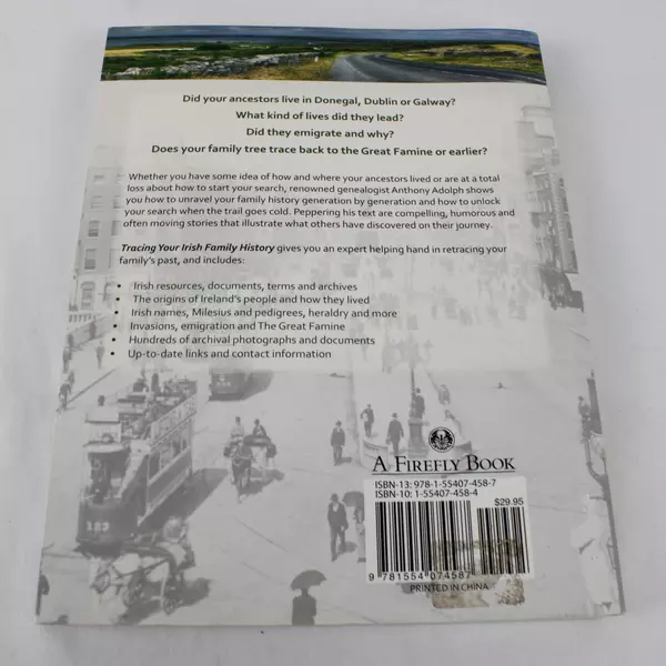 Tracing Your Irish Family History Paperback by Anthony Adolph Genealogy Guide