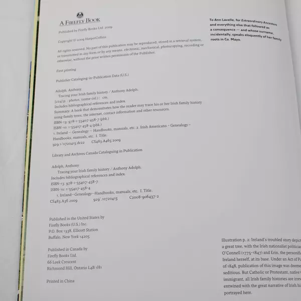 Tracing Your Irish Family History Paperback by Anthony Adolph Genealogy Guide