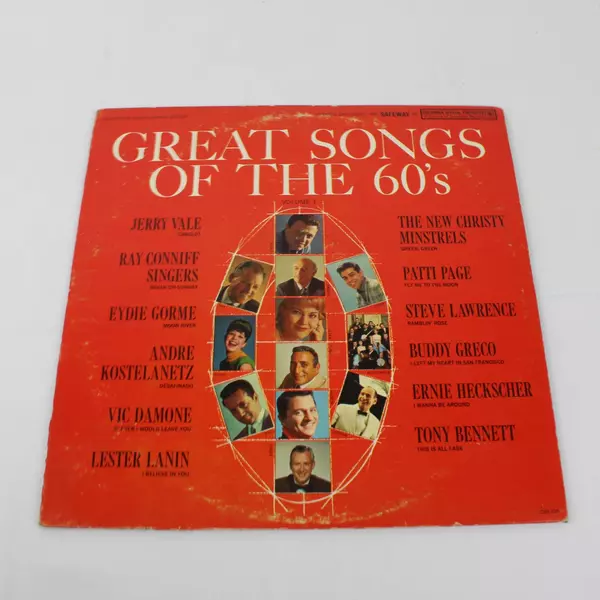 Great Songs of the 60's Various Artists Columbia Records 33rpm Vinyl LP