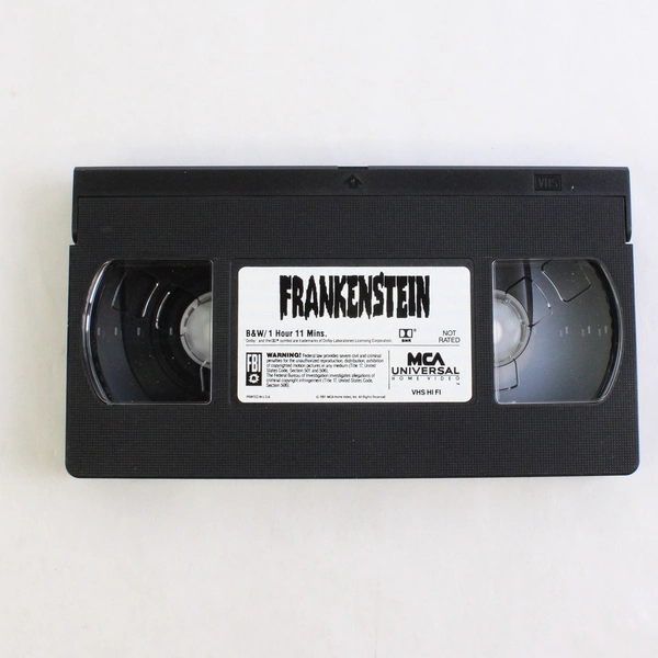 Vintage Frankenstein VHS Tape The Restored Version, 1959 B&W