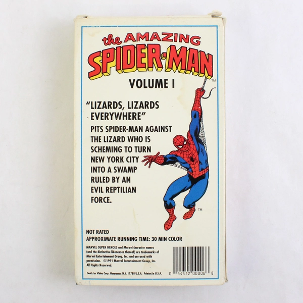 The Amazing Spider Man Vol. 1 VHS Collectors Edition, 1991  