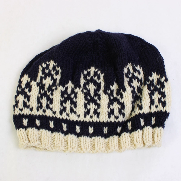  Lot of 4 Women's Handmade Knit Beanies One Size