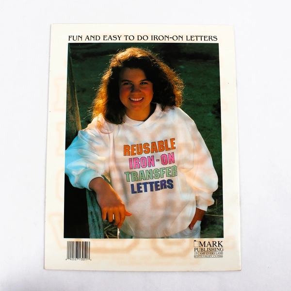 Patch 'N' Paint Patterns Alphabets Easy Iron On Transfer Letters by Barry Geller