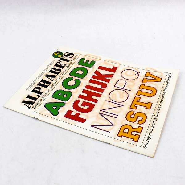 Patch 'N' Paint Patterns Alphabets Easy Iron On Transfer Letters by Barry Geller