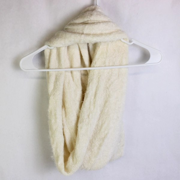 Echo Cream Colored Cowl Loop Knit Scarf