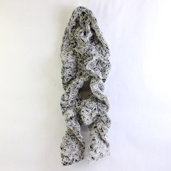 Pandemonium Seattle Gray Faux Fur Scarf 60"
