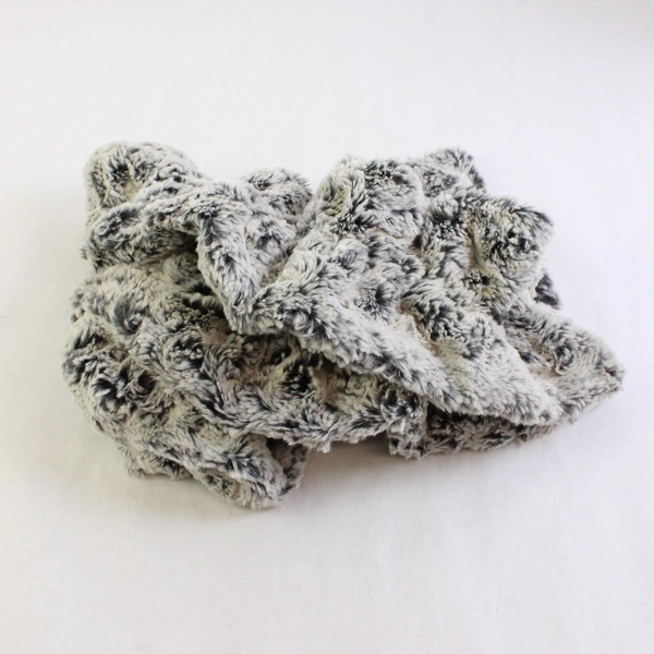 Pandemonium Seattle Gray Faux Fur Scarf 60"