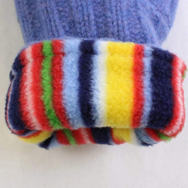 The 2nd Time Around Original Blue Knit Mittens Women's Size XL