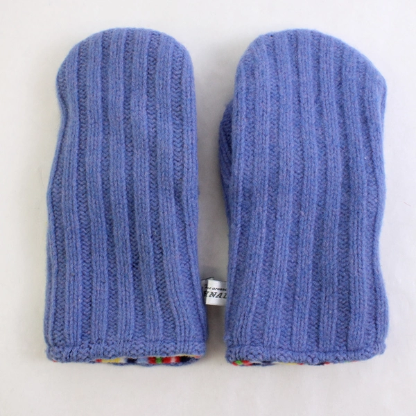 The 2nd Time Around Original Blue Knit Mittens Women's Size XL
