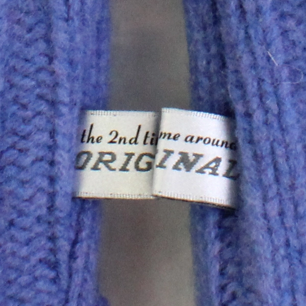 The 2nd Time Around Original Blue Knit Mittens Women's Size XL